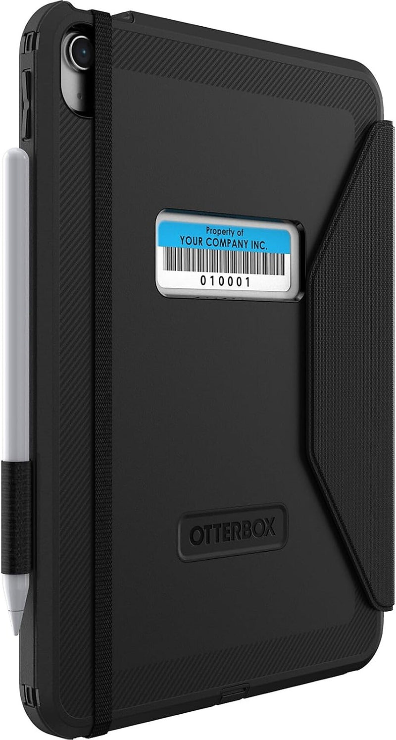 OtterBox Defender Polycarbonate/Silicone 10.2" Folio Case for iPad (10th Generation), Black (77-93758)