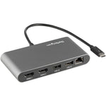 StarTech Thunderbolt 3 Mini Dock Portable Dual Docking Station, Gray (TB3DKM2HDL)