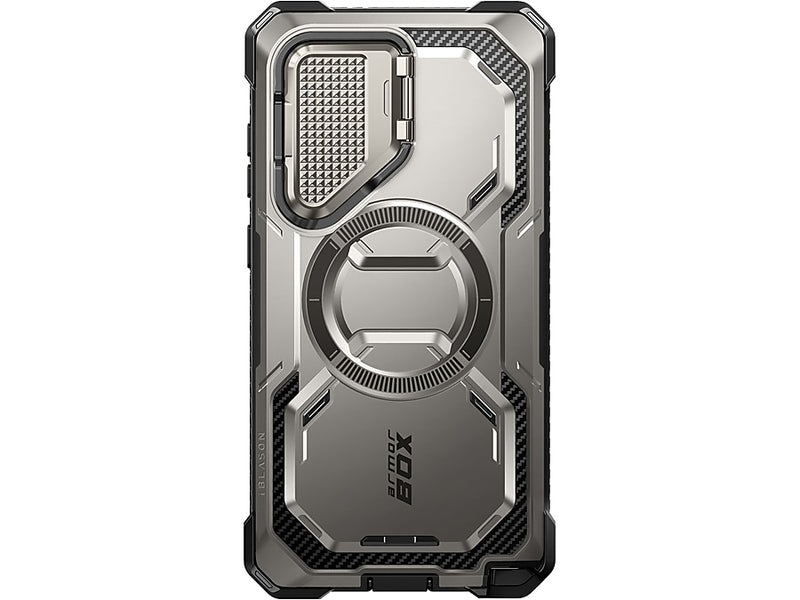 i-Blason Armorbox MagSafe Rugged Case for Samsung Galaxy S24 Ultra, Shock-Absorbing, Titan Gray