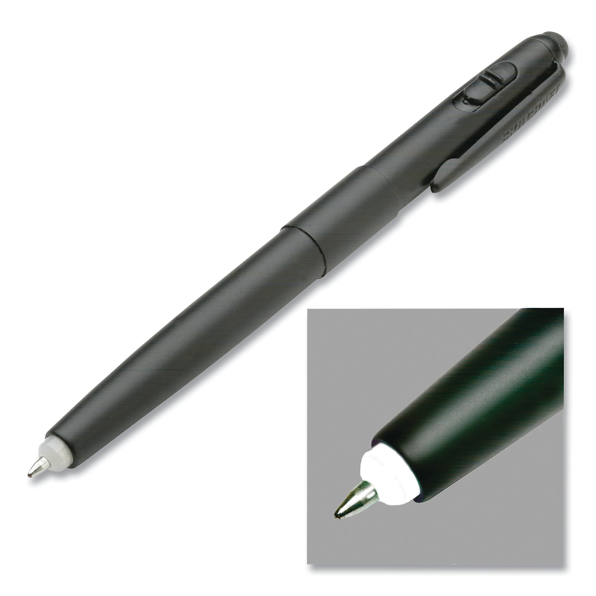 AbilityOne 7520016998604 SKILCRAFT Luminator Ballpoint Pen/Flashlight/Stylus, White LED, Stick, Medium, Black Ink (NSN6998604)