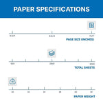 Hammermill 11" x 17" Colored Copy Paper, 20 lbs., Canary, 500 Sheets/Ream, 5/Reams (103382CT)