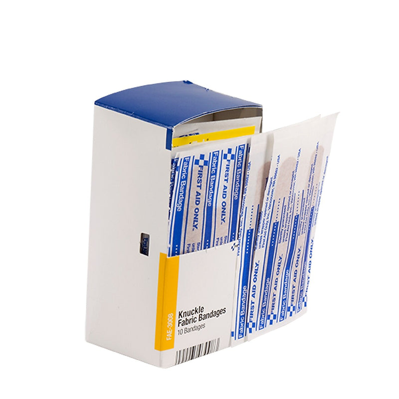 SmartCompliance Knuckle Fabric Bandages, 1.5" x 3", 10/Box (FAE-3008)