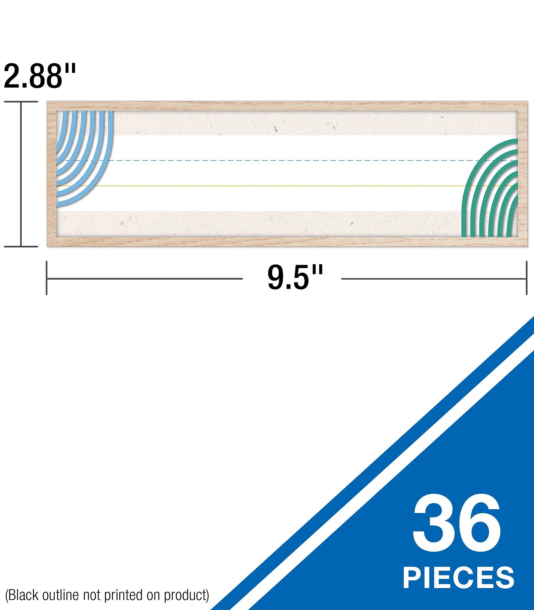Carson Dellosa Education True to You Desk Nameplates, 9.5" x 2 7/8", 36/Pack (122158)