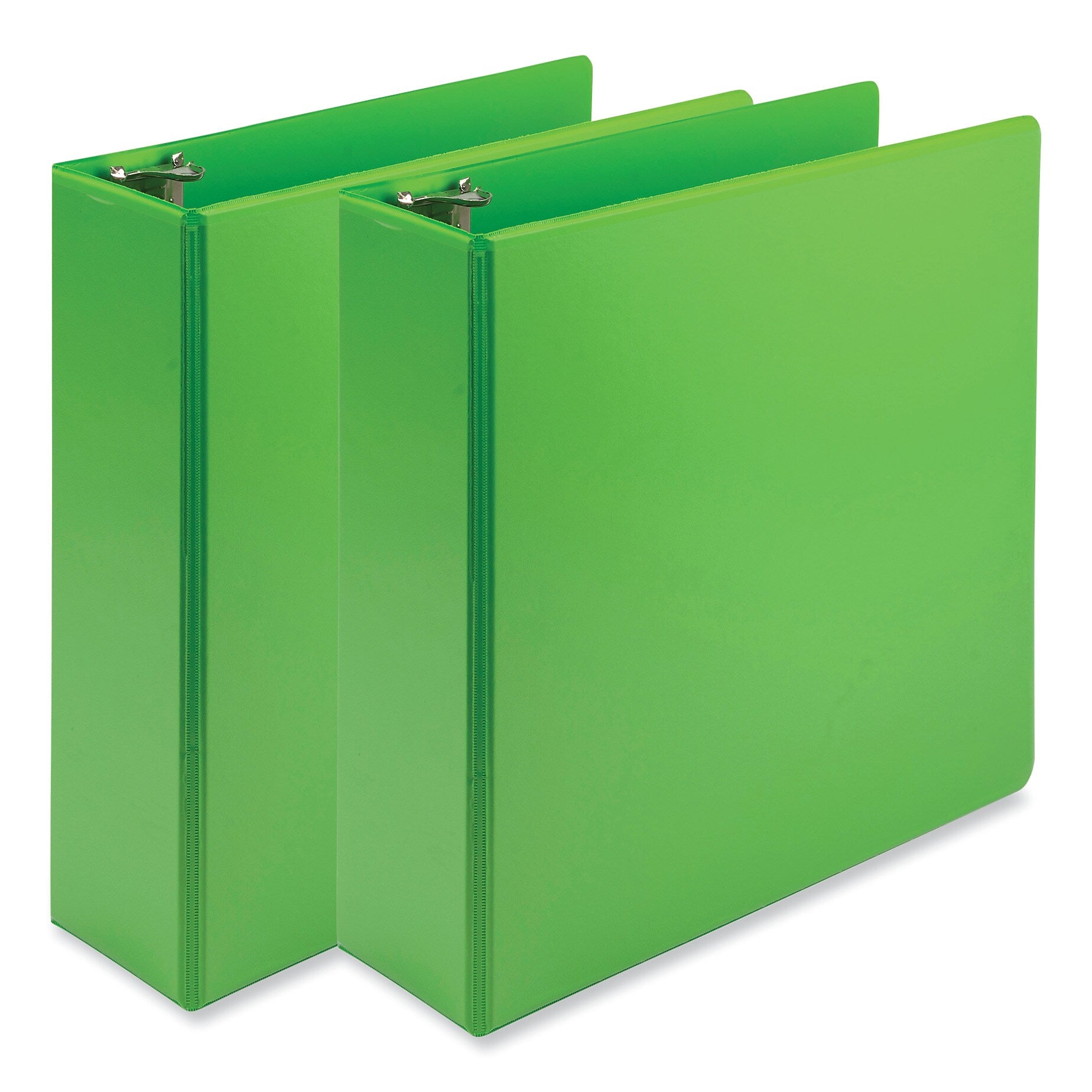Samsill Earth's Choice 3" 3-Ring View Binders, Lime, 2/Pack (SAMU86878)
