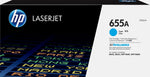 HP 655A Cyan Standard Yield Toner Cartridge, Prints Up to 10,500 Pages (CF451A)