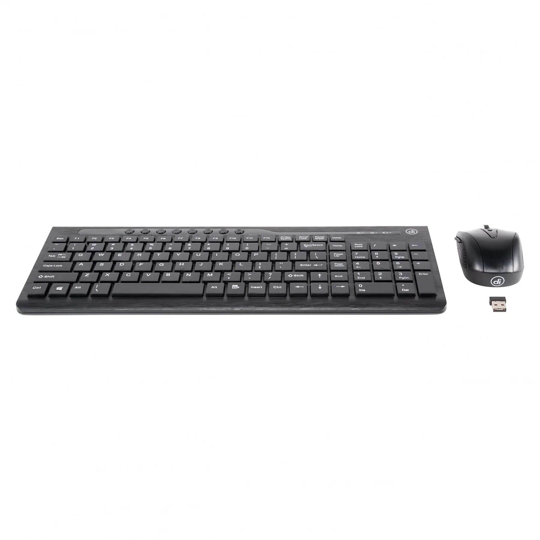 Digital Innovations 4270100 USB Wireless Keyboard and Optical EasyGlide Mouse, Black