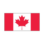 ACCUFORM SIGNS® Hard Hat/Helmet Decal, CANADIAN FLAG, 2" x 4", Adhesive Vinyl, 10/Pk