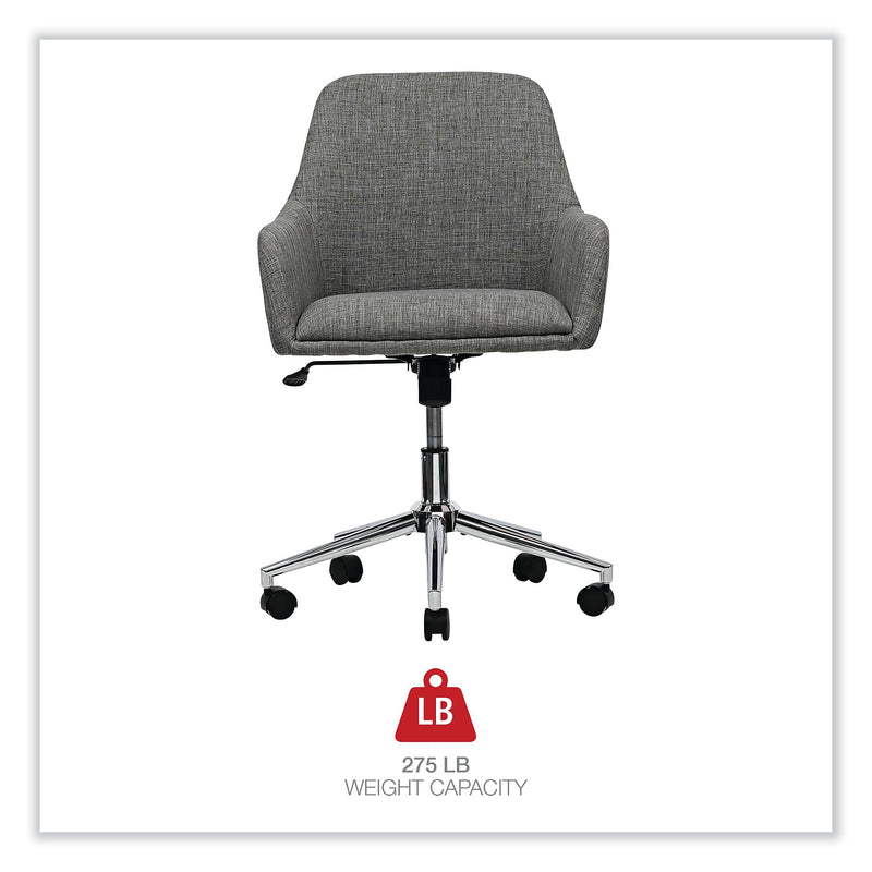 Alera Fixed Arm Fabric Task Chair, Gray (ALEWS4241)