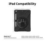 CODi Rugged Polycarbonate/Silicone Case for 10.2" iPad Gen 7/8/9, Black (C30705065)