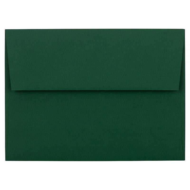 JAM Paper A6 Invitation Envelopes, 4.75 x 6.5, Dark Green, 25/Pack (3157346)
