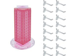 Azar Displays 12" x 4" Pegboard 4-Sided Revolving Counter Display, Pink, Each (700220-PNK-2C16)