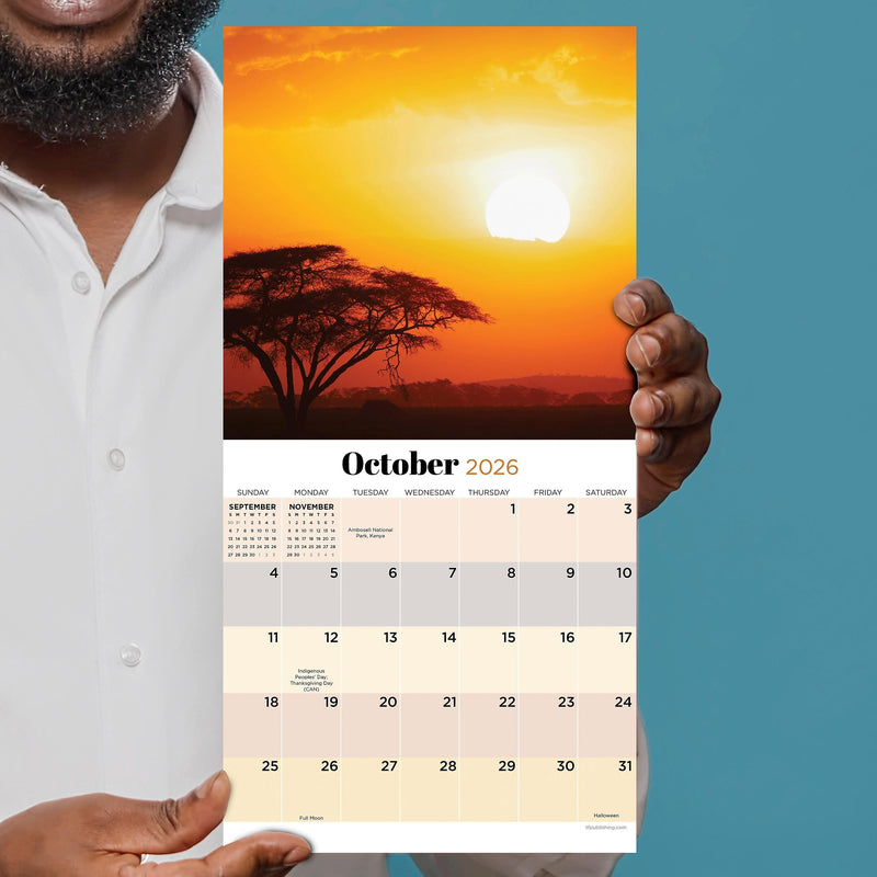 2026 TF Publishing 12" x 17" TF Publishing 7" x 7" Sunsets Mini Calendar 26-2011