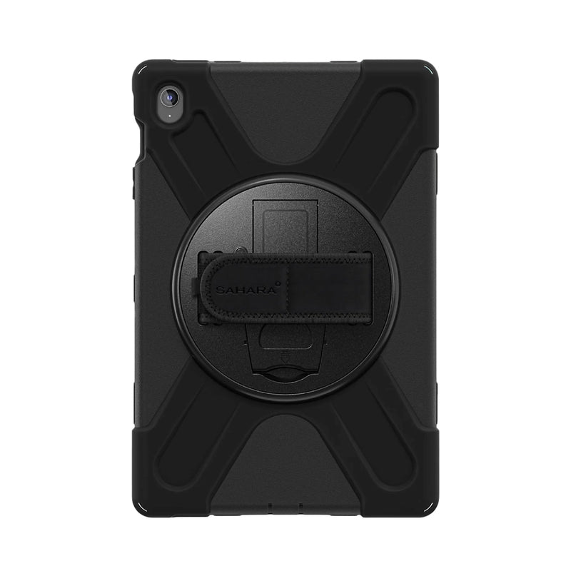 SaharaCase Raider X Series TPU 13.1" Heavy Duty Hand Strap Case for Galaxy Tab S10 FE+, Black (TB00473)