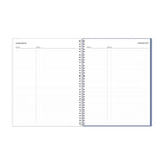 2025-2026 Blue Sky Tanya Blue 8.5" x 11" Academic Year Daily Planner, Plastic Cover, Multicolored (156259)
