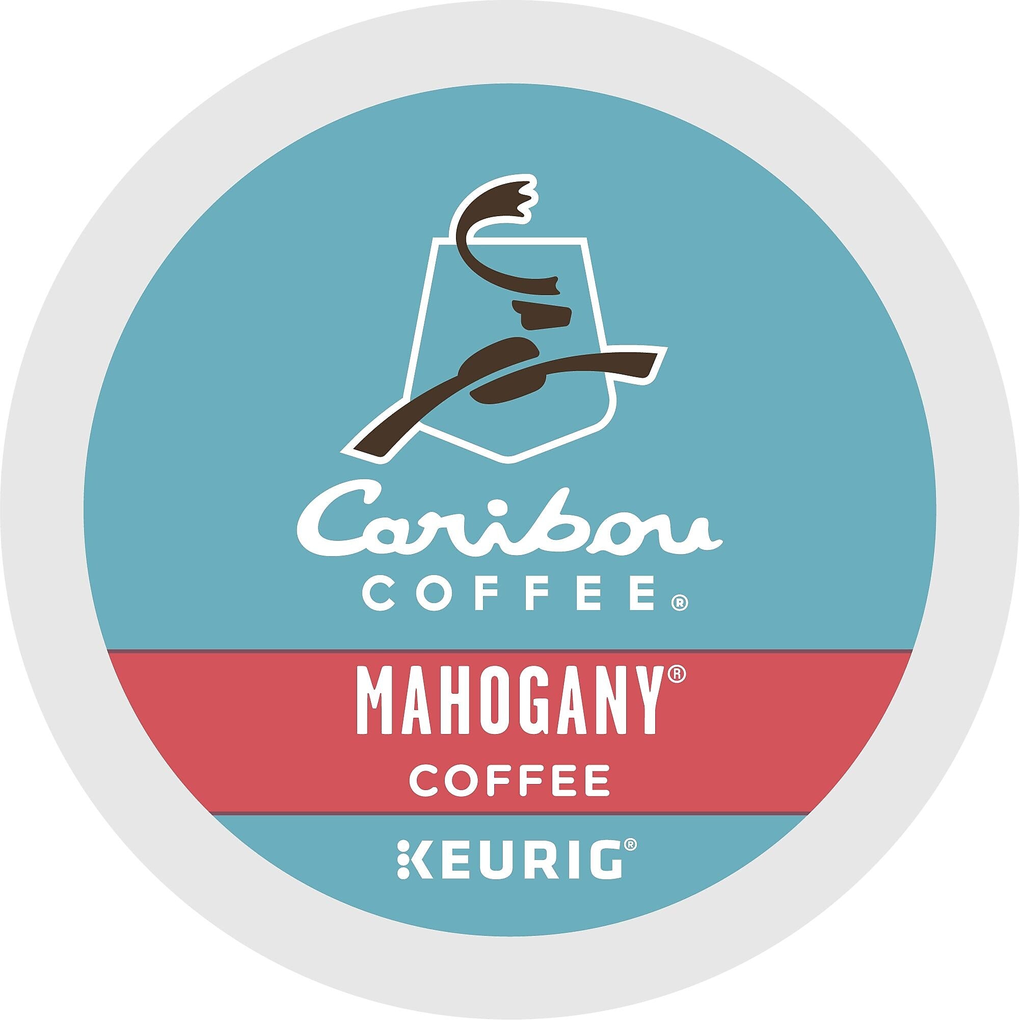 Caribou Mahogany Coffee, Dark Roast, 0.40 oz. Keurig® K-Cup® Pods, 24/Box (6990)