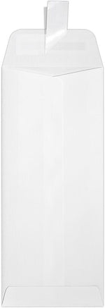 JAM Paper #10 Self Seal Policy Envelopes, 4 1/8" x 9 1/2", Strathmore White, 50/Pack (7716-WLI-50)