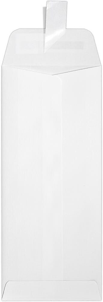 JAM Paper #10 Self Seal Policy Envelopes, 4 1/8" x 9 1/2", Strathmore White, 50/Pack (7716-WLI-50)