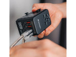 Verbatim UTA-06 Plastic Travel Power Adapter, Black (32121)