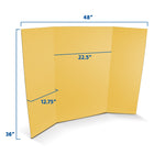 Flipside Corrugated Project Board, 3' x 4', Yellow, 24/Carton (30070-24)