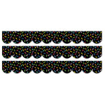 Creative Teaching Press Core Decor EZ Border, 3" x 2', Sprinkles on Black, 24/Pack, 3 Packs/Bundle (CTP11055-3)