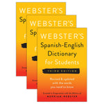 Merriam-Webster Spanish-English Dictionary for Students, Third Edition, 3/Bundle