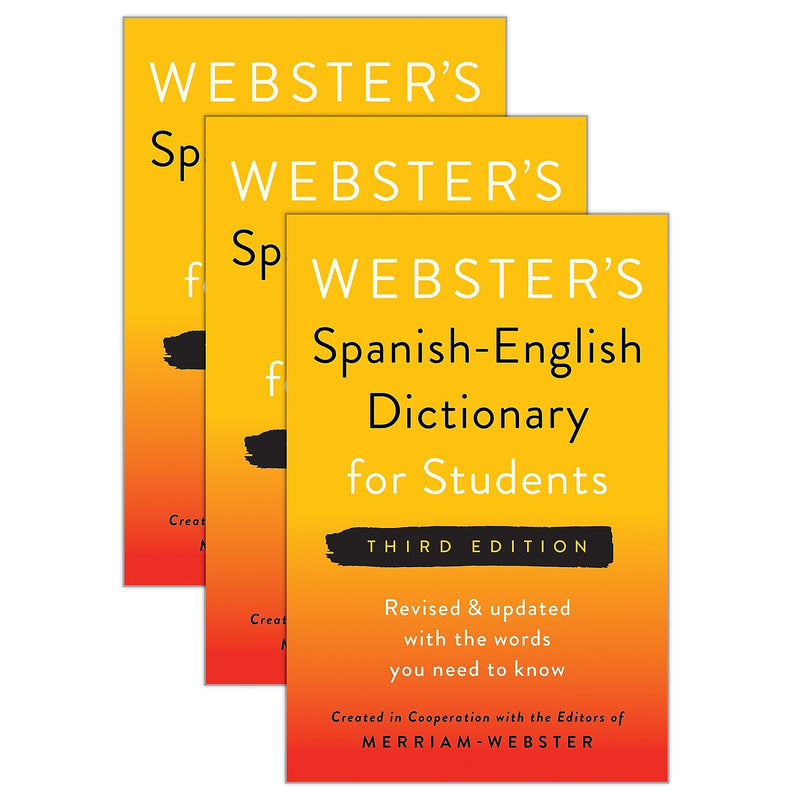 Merriam-Webster Spanish-English Dictionary for Students, Third Edition, 3/Bundle