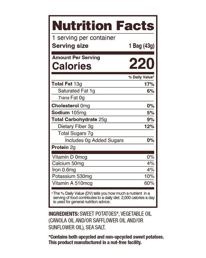 Uglies Gluten-Free Sweets Kettle Potato Chips, 1.5 oz., 24 Bags/Carton (36187)