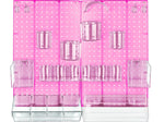 Azar 22" x 27" 24-Piece Pegboard Wall Organizer Kit, Pink, Each (900944-PNK)