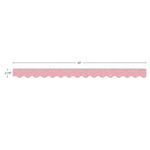 Teacher Created Resources Border Trim, 2.19" x 2.92', Composition Pink Scalloped, 12/Pack, 6 Packs/Bundle (TCR9316-6)