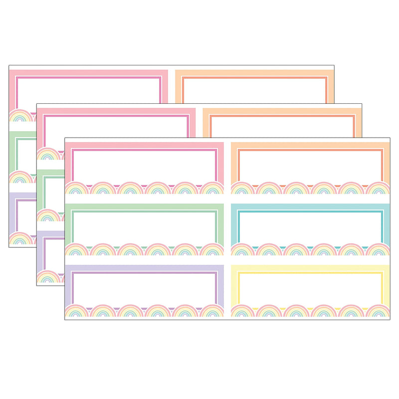 Teacher Created Resources Pastel Pop Rainbow Labels Magnetic Accents, 20/Pack, 3 Packs (TCR77057-3)