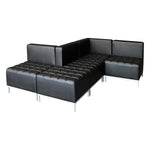 Alera®,  QUB Series Sectional, Powered Armless L, Black