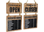 Excello Global Products Business Hours Outdoor Sign, 9.75" x 22.5", Multicolor (EGP-HD-0310)