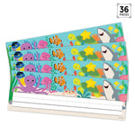Creative Teaching Press Sea Friends School Name Plates, 9.5" x 3.75", 36/Pack, 3 Packs/Bundle (CTP11028-3)