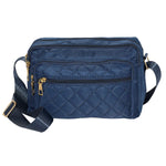Nicci Polyester Cross-Body Quilted Bag, Navy (CBMGN01-NVY)