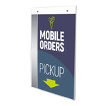 Deflecto Image Document Holder, 8.5" x 11", Vertical, Wall Mounted, Clear Plastic (DEF68201)