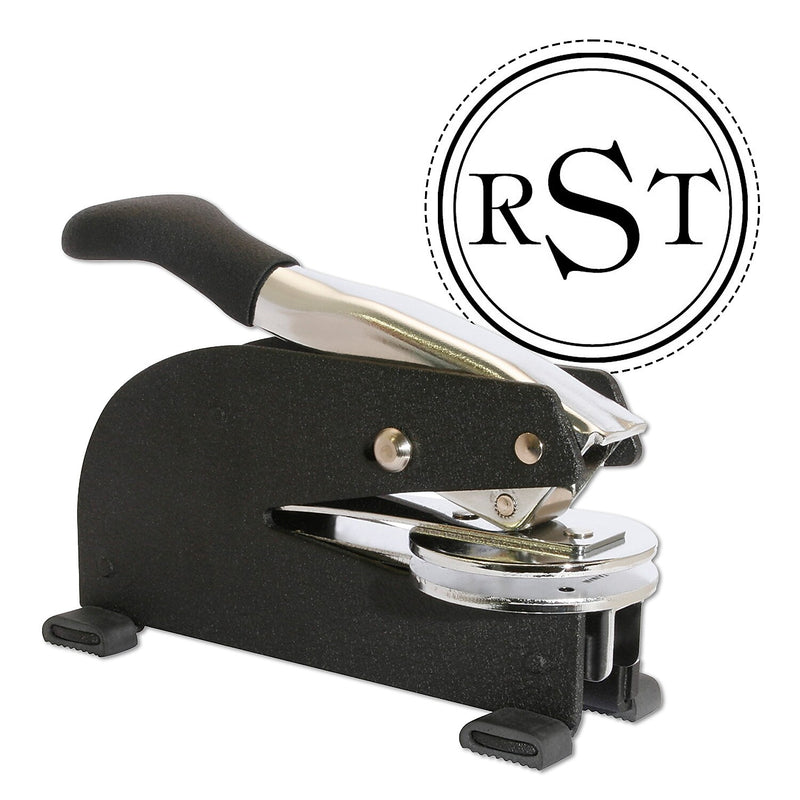 Custom Laser Long Reach Notary Desk Seal Embosser 2" diameter