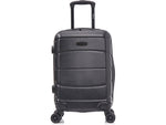DUKAP Sense 20" Hardside Suitcase, 4-Wheeled Spinner, TSA Checkpoint Friendly, Black (DKSEN00S-BLK)