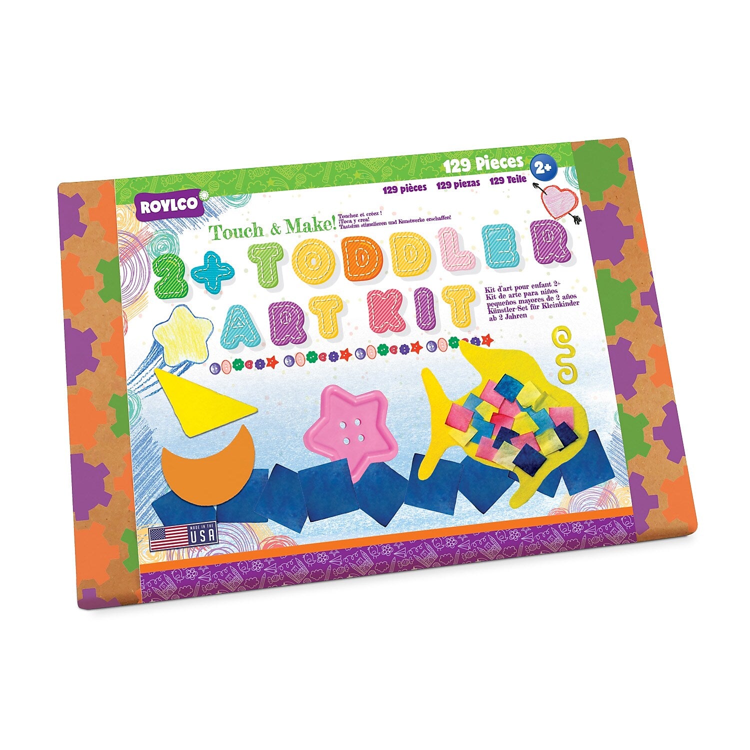 Roylco Toddler Art Kit, 129 Pieces/Pack (R-17101)