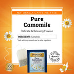 Twinings Pure Camomile Herbal Caffeine FreeTea Bags, 2.65 oz., 50/Box (TNA53651)