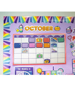 Carson Dellosa Education We Stick Together Calendar Bulletin Board Set, 163/Pack (110586)