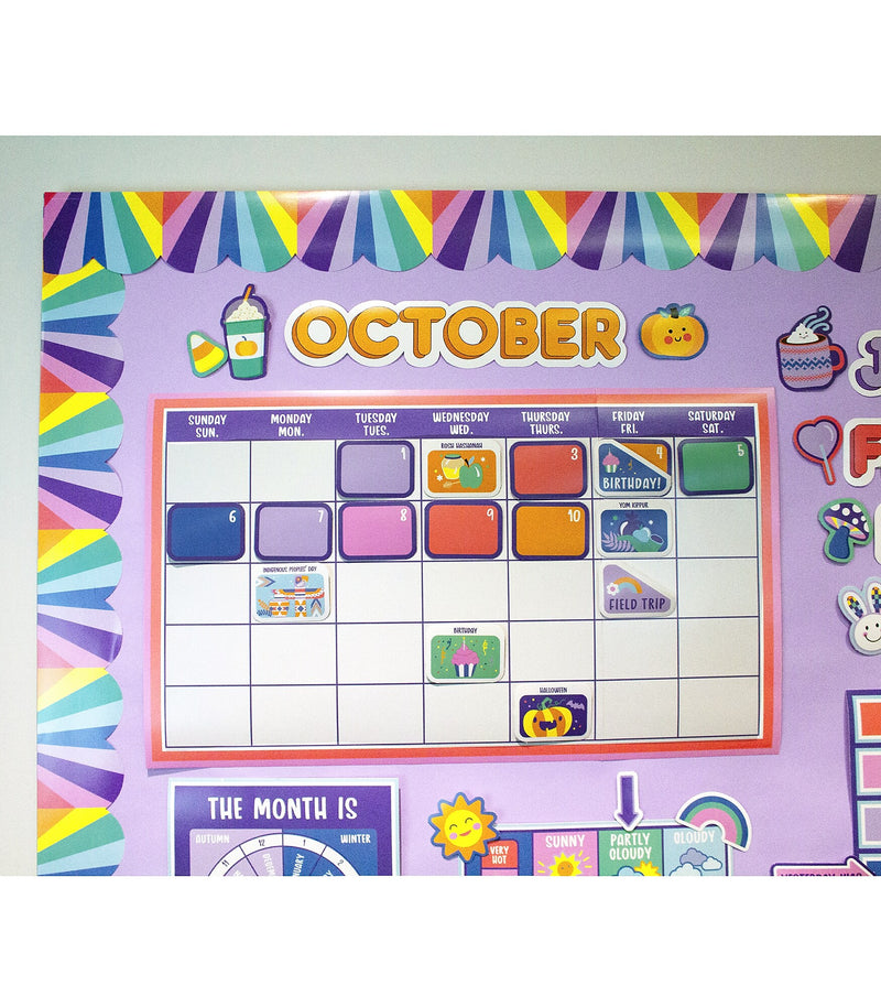 Carson Dellosa Education We Stick Together Calendar Bulletin Board Set, 163/Pack (110586)