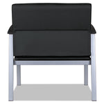 Alera metaLounge Series Polyurethane Bariatric Guest Chair, Black (ALEML2219)