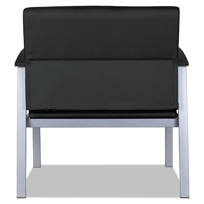 Alera metaLounge Series Polyurethane Bariatric Guest Chair, Black (ALEML2219)