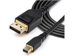 StarTech 3.3' 8K Mini DisplayPort to DisplayPort 1.4 Cable, Male to Male, Black (DP14MDPMM1MB)