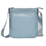 Nicci Cross-Body Bag with Front Zipper Pocket, Powder Blue (NH08-PBLU)