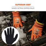 Ergodyne ProFlex 7551 Waterproof Cut-Resistant Winter Work Gloves, ANSI A5, Orange, XXL, 1 Pair (17676)