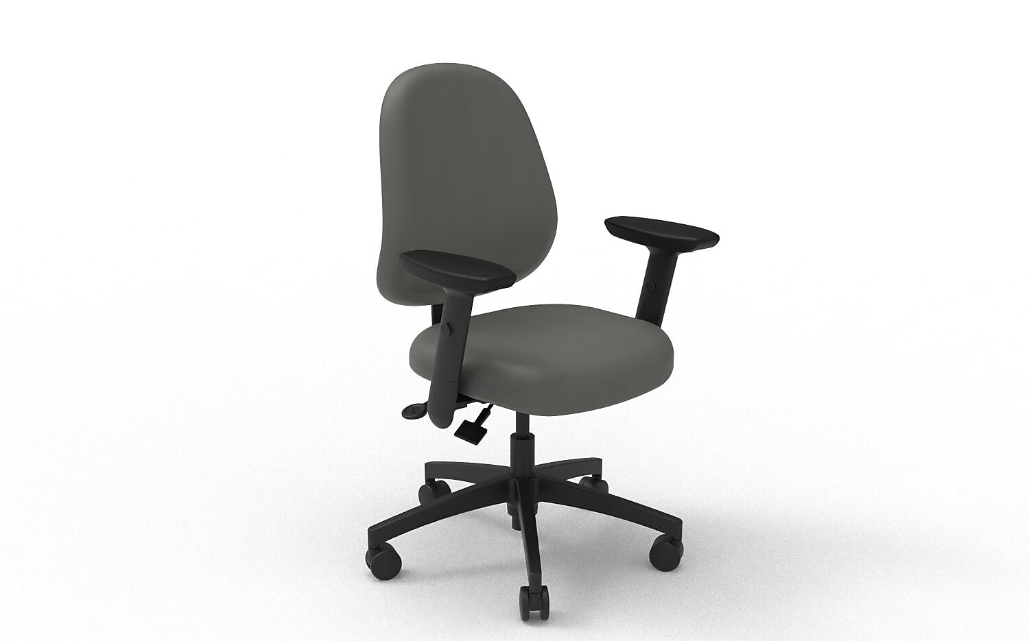 healtHcentric nurseCentric Ergonomic Frixion Task Chair, Dark Grey (NURSE-MB-ST-PBCII-UC-3ATAOT-FRIXDGR)