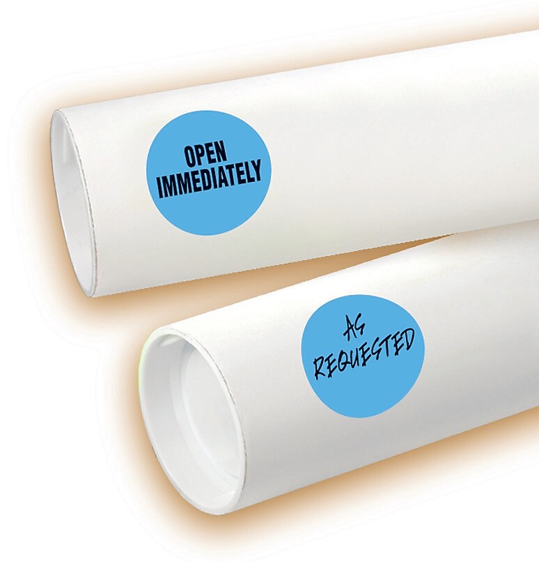 Avery Easy Peel Laser/Inkjet Color-Coding Labels, 1-1/4" Dia, Light Blue, 400 Labels/Pack (5496)