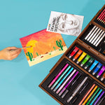 Art 101 Deluxe Multimedia Wood Art Set, Assorted Colors, 151/Pack (55142MB)
