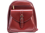 McKlein MOLINE Leather Laptop Backpack, Small, Red (99666)